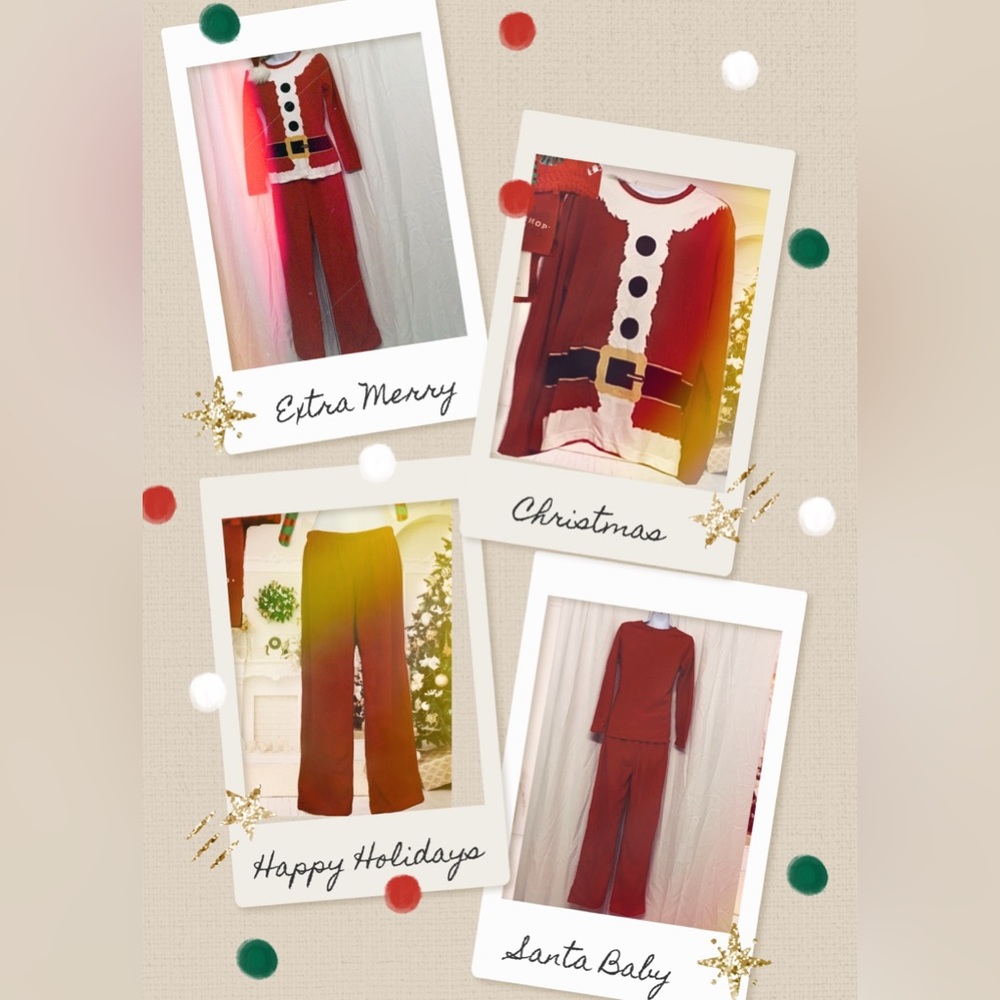 ◼️ Fleece Santa Clause Outfit • Women XS • Youth XL - Picture 4 of 7